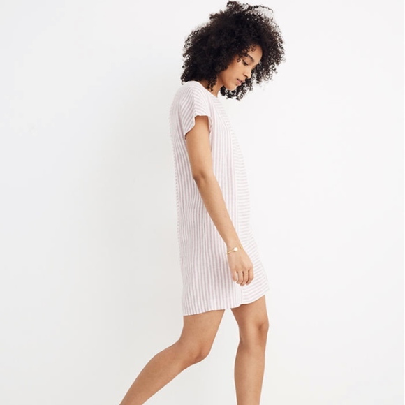 Madewell Dresses & Skirts - Madewell midi buttoned down dress striped sz:M